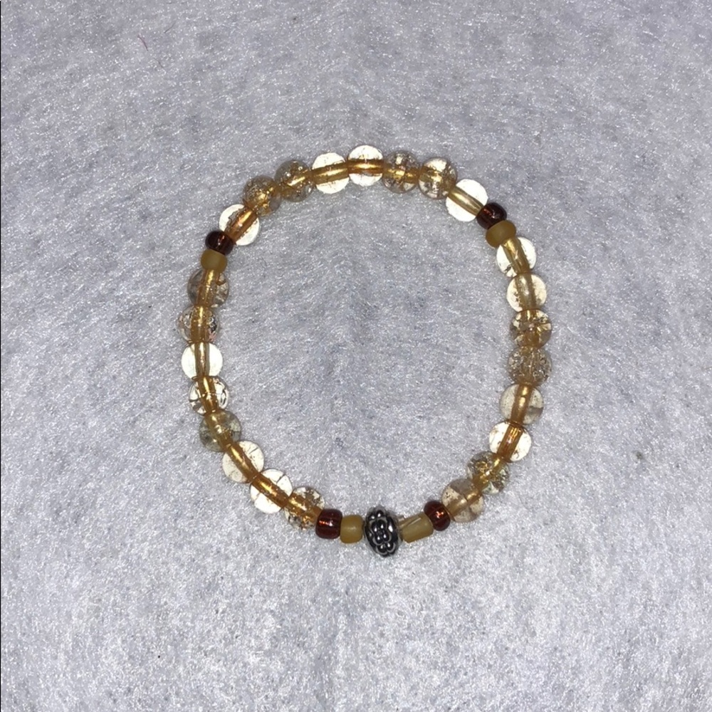 Brown and gold bracelet